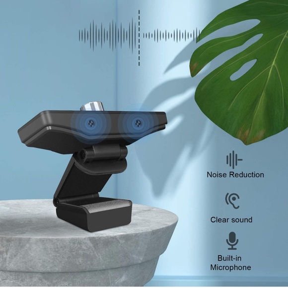 Webcam with Microphone, 1080P HD Webcam Streaming Computer Camera, USB Webcam - Picture 4 of 7